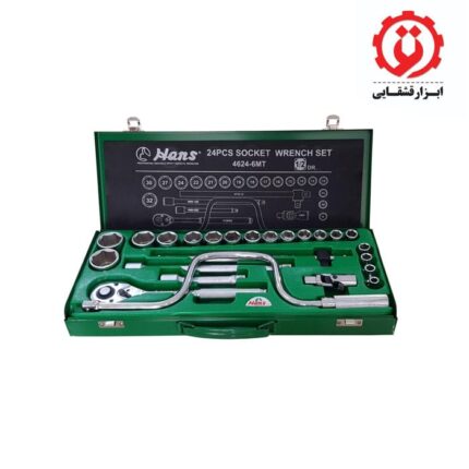 جعبه بکس 24 پارچه هنس مدل 4624 ابزار قشقایی