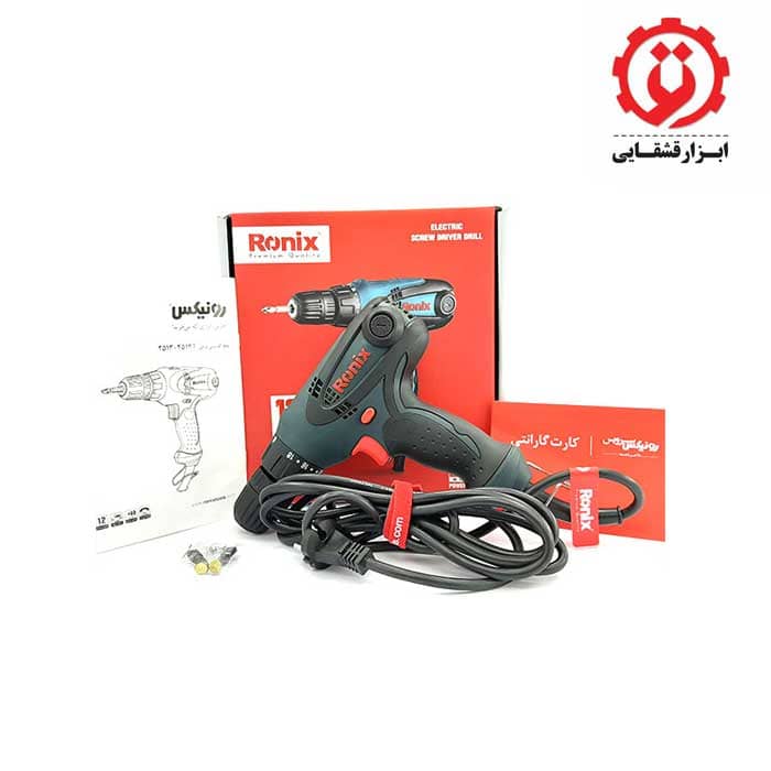 دریل پیچ گوشتی برقی رونیکس t2513 با بهترین قیمت در ابزار قشقایی