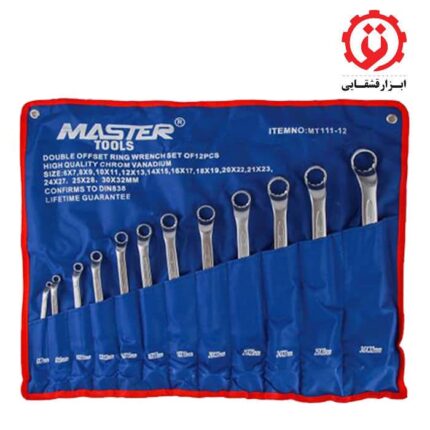 خرید مجموعه 12 عددی آچار دو سر رینگی مستر تولز مدل MT111-12 از ابزار قشقایی