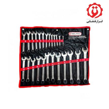 خرید مجموعه 25 عددی آچار یکسر تخت یکسر رینگ سل پرو تایوان از ابزار قشقایی