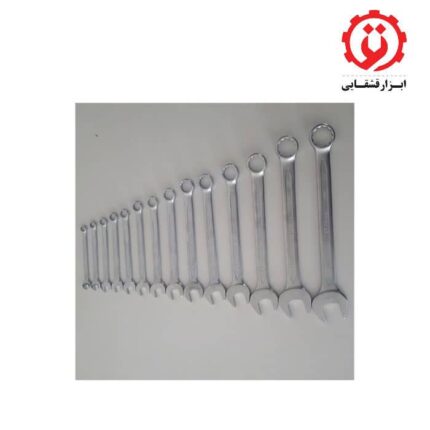 خرید آچار یکسر تخت یکسر رینگی هنس 14 عددی مدل 166314M از ابزار قشقایی