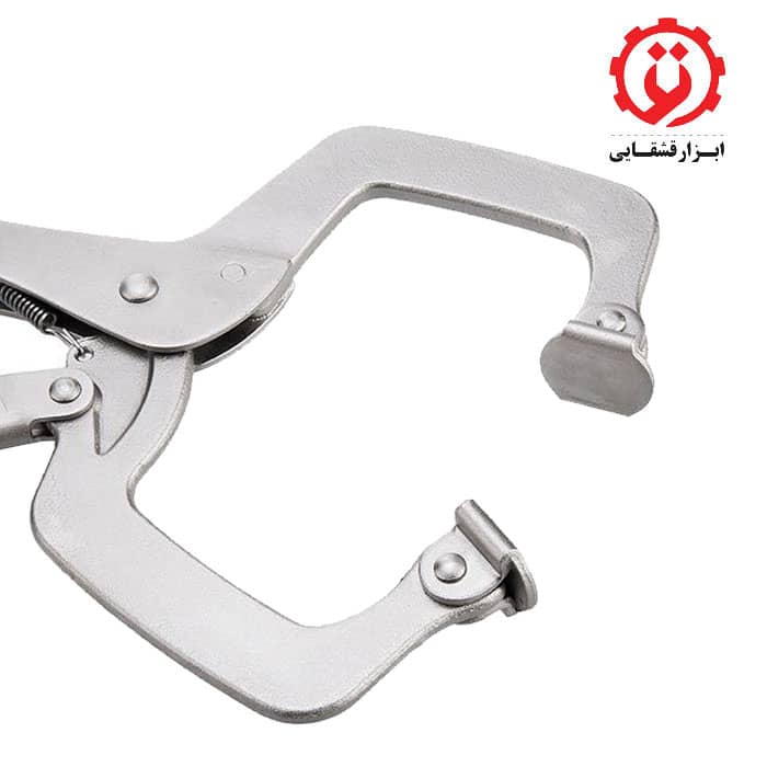 قیمت انبر قفلی C شکل ایران پتک مدل HE 1110 سایز 11 اینچ از ابزار قشقایی