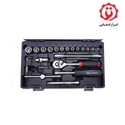 قیمت و خرید جعبه بکس 46 پارچه درایو 1/4 اینچ سل پرو - SELPRO از ابزار قشقایی