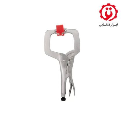 خرید انبرقفلی C شکل هماهنگ شونده با پد پلاستیکی ایران پتک 11 اینچ از ابزار قشقایی