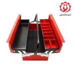 خرید و قیمت جعبه ابزار فلزی 2 طبقه 46 سانت ایران پتک