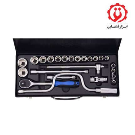 قیمت و خرید جعبه بکس هزبرن 24 پارچه 1/2 اینچ مدل 1124524 از ابزار قشقایی