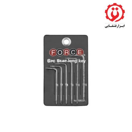 قیمت و خرید ست آچار ستاره ای بلند 6 عددی فورس مدل 50621L