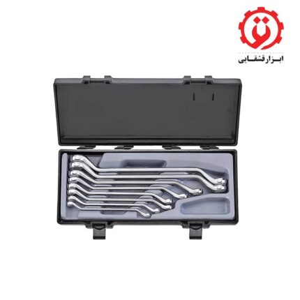 قیمت و خرید جعبه آچار دو سر رینگ 45 درجه 8 عددی فورس – FORCE مدل 5085 از ابزار قشقایی