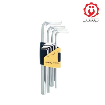 قیمت و خرید سری آچار آلن فول بلند اینچی 9 عددی فورس – FORCE مدل 5093LS از ابزار قشقایی