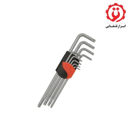 قیمت و خرید سری آچار ستاره ای سوراخ دار فوق بلند 9 عددی از T10-T50 میلیمتر داناپلاس – DANAPLUS مدل DXL57509 از ابزار قشقایی