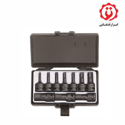 قیمت و خرید سری بکس بیت خور فشار قوی 1/2درایو 10 پارچه فورس - FORCE مدل 41012 از ابزار قشقایی