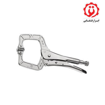 قیمت و خرید انبر قفلی C شکل 11 اینچ با فک تخت فورس - FORCE مدل 66011D از ابزار قشقایی