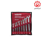 قیمت و خرید مجموعه 8 عددی آچار یکسر تخت یکسر رینگ توسن - TOSAN مدل TI101-S8 از ابزار قشقایی