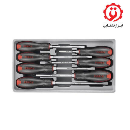 قیمت و خرید سری پیچ گوشتی ضربه خور تخت و چهارسو 7 فورس مدل 20714 از ابزار قشقایی