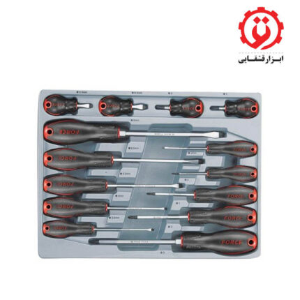 قیمت و خرید سری پیچ گوشتی تخت و چهارسو 14 عددی فورس مدل 2142 از ابزار قشقایی