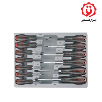 قیمت و خرید سری پیچ گوشتی ستاره‌ای 13 عددی فورس مدل 2137 از ابزار قشقایی