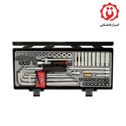قیمت و خرید جعبه بكس 65 عددي 1/4 درايو 6 پر فورس مدل 2641 از ابزار قشقایی