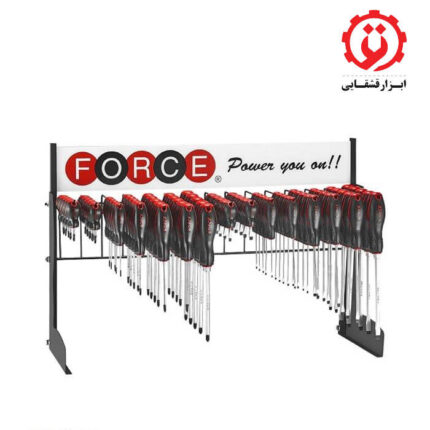 قیمت و خرید سری پیچ گوشتی تخت و چهارسو همراه با استند 75 عددی فورس مدل 2751 از ابزار قشقایی