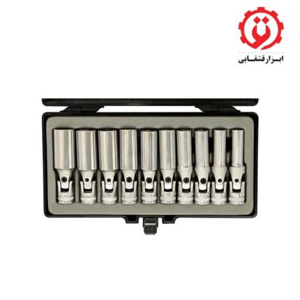 قیمت و خرید جعبه بکس بلند لقلقه ای 3/8 درایو 10 عددی فورس مدل 3103 از ابزار قشقایی