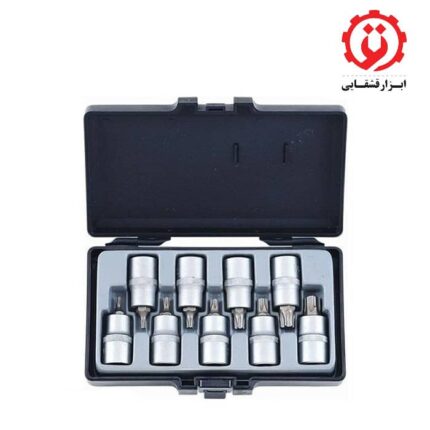 قیمت و خرید جعبه بکس ستاره ای 1/2 درایو 9 عددی فورس مدل 4102 از ابزار قشقایی