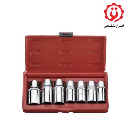 قیمت و خرید جعبه بكس پيچ هرز بازكن 7 عددی 14-5 ميليمتر فورس مدل 5078 از ابزار قشقایی