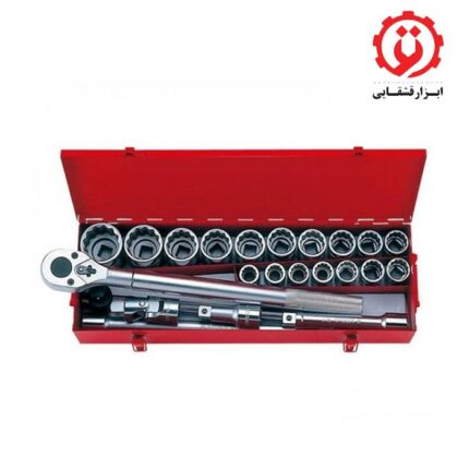 قیمت و خرید جعبه بكس 3/4 درايو 20 عددی 12 پر فورس مدل 6201 از ابزار قشقایی