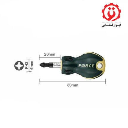 قیمت و خرید پیچ گوشتی چهار سو مشتی سایز PH.2 فورس مدل 7112S از ابزار قشقایی