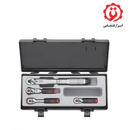 قیمت و خرید جعبه دسته بکس جغجغه، بیت خور، سر تاشو و ترکمتر 1/4 درایو فورس مدل 2045 از ابزار قشقایی