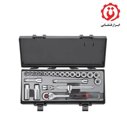 قیمت و خرید جعبه بکس 3/8 درایو 24 پارچه فورس مدل 5-3251 از ابزار قشقایی