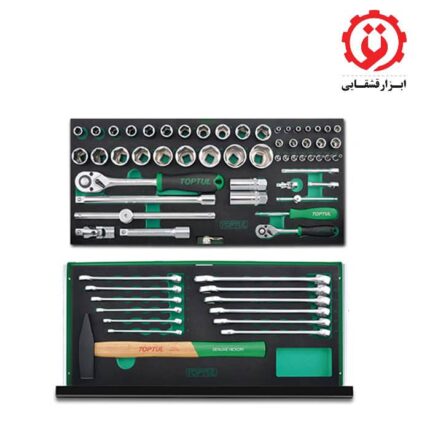 خرید جعبه ابزار آهنی سبز 99 پارچه تاپ تول مدل GCAZ0038 از ابزار قشقایی