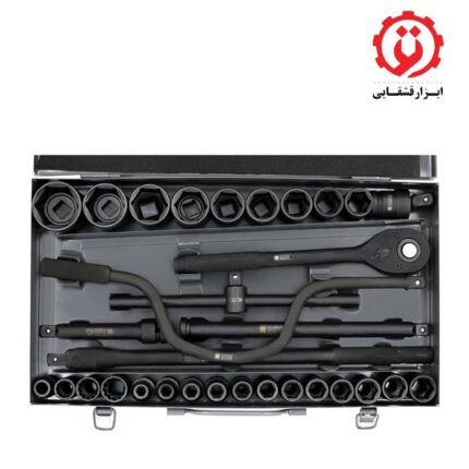 قیمت و خرید جعبه بکس 1/2 درایو فشار قوی 32 عددی داناپلاس مدل D7940132 از ابزار قشقایی