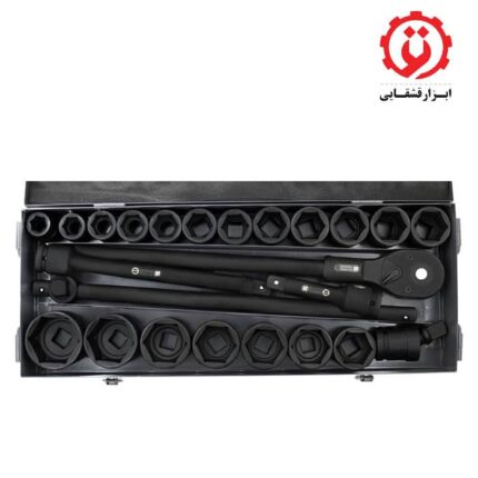 قیمت و خرید جعبه بکس فشار قوی 3/4 درایو 6 پر 24 عددی داناپلاس مدل D7960124 از ابزار قشقایی