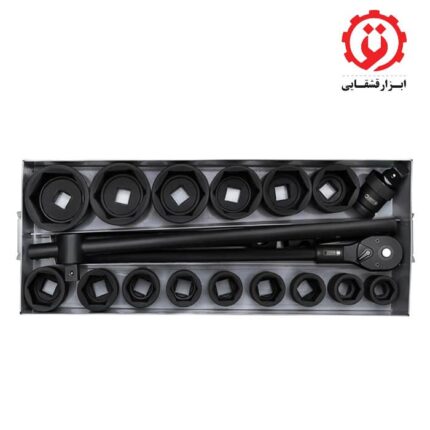 قیمت و خرید جعبه بکس فشار قوی 1 اینچ درایو 6 پر 20 عددی داناپلاس مدل D7980120 از ابزار قشقایی