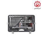 فروش ویژه جعبه ابزار کامل 142 پارچه 6 پر فورس مدل 41421 در ابزار قشقایی