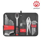 بهترین قیمت جعبه ابزار کیفی 107 پارچه فورس مدل 50234-107 در ابزار قشقایی