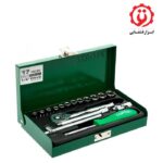 قیمت و خرید جعبه بکس 17 پارچه هواگیری 1/4 اینچ تاپ تول مدل GCAD1701 از ابزار قشقایی