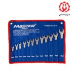 قیمت و خرید مجموعه 12 عددی آچار یکسر تخت یکسر رینگی مستر تولز مدل MT110-12 از ابزار قشقایی