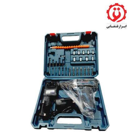 خرید دریل شارژی به همراه دو باتری و مجموعه 32 عددی پی ای پی مدل CD-1225 از ابزار قشقایی