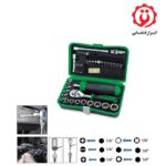خرید جعبه بکس و بیت 41 پارچه درایو 1/4 تاپ تول مدل GADW4101 از ابزار قشقایی