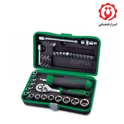 قیمت و خرید جعبه بکس و بیت 41 پارچه درایو 1/4 تاپ تول مدل GADW4101 از ابزار قشقایی