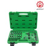 قیمت و خرید جعبه بکس 1/4 اینچ 6 پر 55 پارچه تاپ تول مدل GCAI5501 از ابزار قشقایی