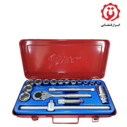 قیمت و خرید جعبه بکس 19 پارچه اینچی 3/8 درایو جنیوس مدل GS-319S1 از ابزار قشقایی
