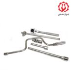 خرید جعبه بکس 24 پارچه فشار قوی مشکی درایو 1/2 جنیوس مدل TF-424M5 از ابزار قشقایی
