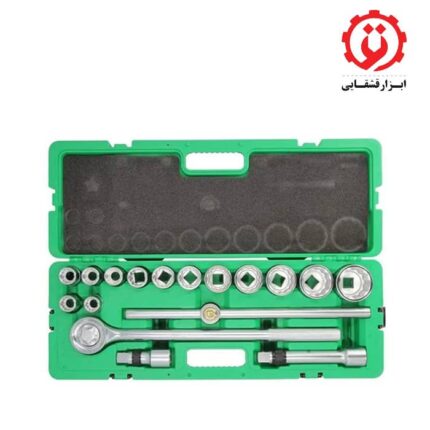 قیمت و حرید جعبه بکس 3/4 اینچ 12 پر 17 پارچه تاپ تول مدل GCAI1702 از ابزار قشقایی