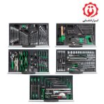خرید جعبه ابزار چرخ دار کشویی 227 پارچه تاپ تول مدل GCAJ0001 از ابزار قشقایی