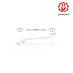 خرید سری دو سر رینگ 12 عددی تاپ تول مدل GAAA1204 از ابزار قشقایی