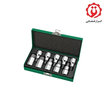قیمت جعبه بکس ریلی 10 پارچه آلنی تاپ تول مدل GAAD1007 از ابزار قشقایی