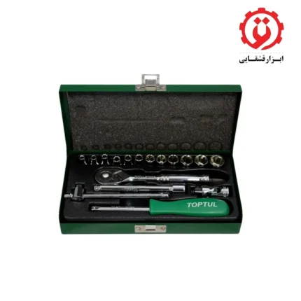 خریدجعبه بکس 17 پارچه هواگیری 1/4 اینچ تاپ تول مدل GCAD1701 از ابزار قشقایی