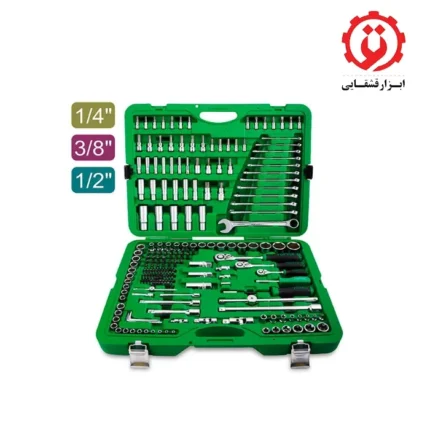 خرید آنلاین جعبه ابزار 216 پارچه تاپ تول مدل GCAI216R از ابزار قشقایی