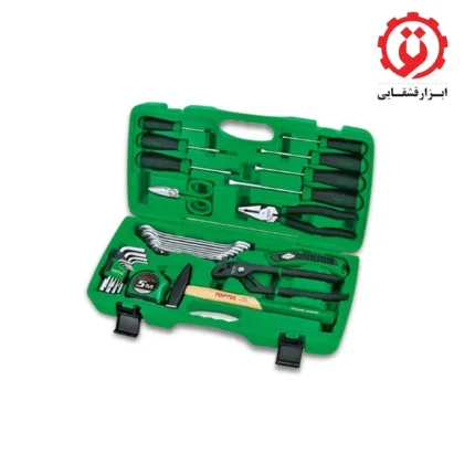 قیمت جعبه ابزار سبز 30 پارچه خانگی تاپ تول مدل GAAI3001 از ابزار قشقایی